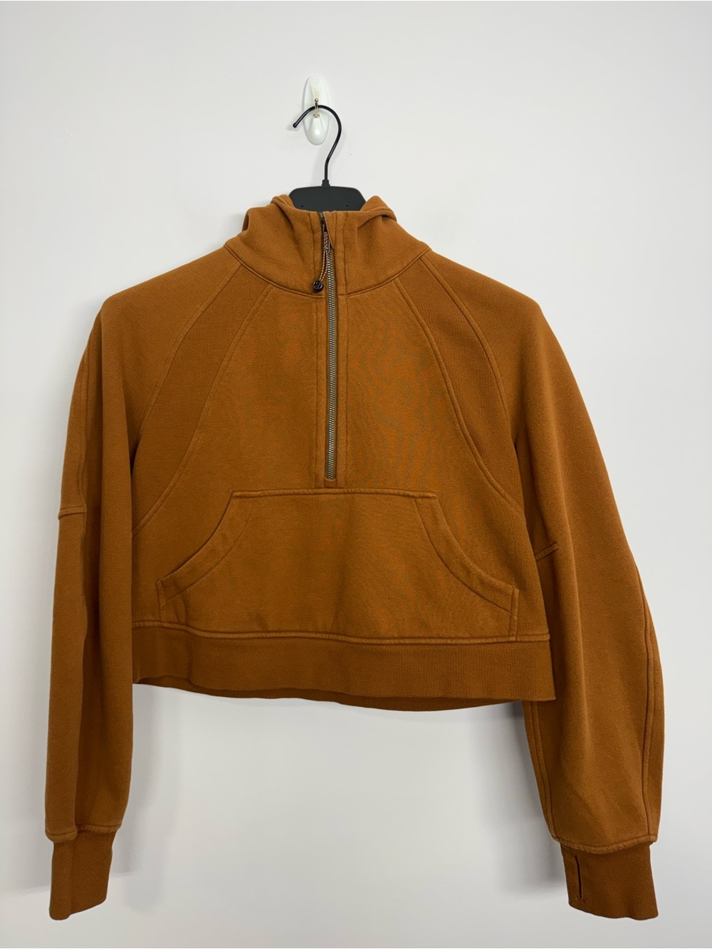 65: Lululemon Scuba Oversized 1/2 Zip Hoodie Copper Brown Size XS/S